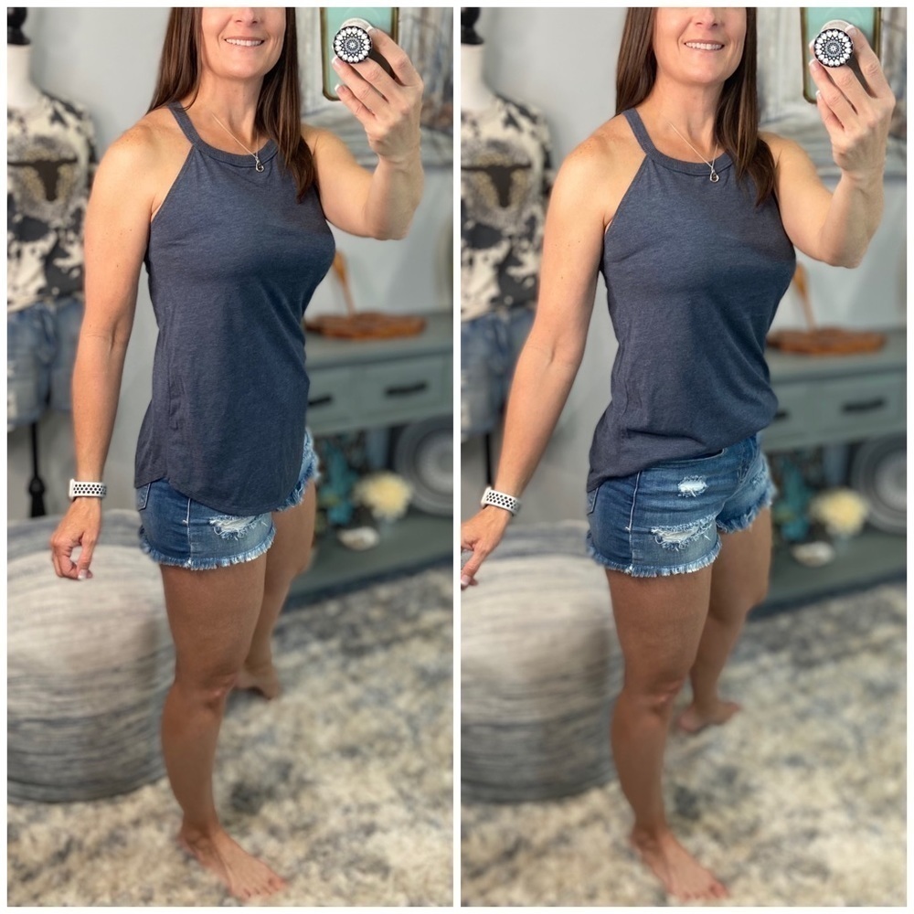 ❤️🔥Tri Rocker Tank Floaty Top Blue 2320 - Picture 1 of 11